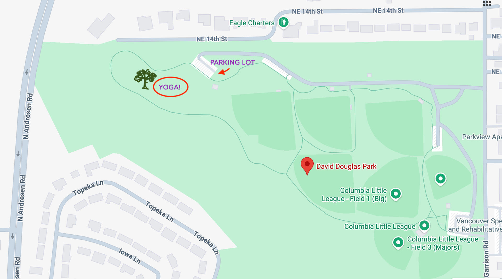 David Douglas Park Map